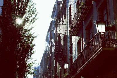 Low angle view of buildings in city