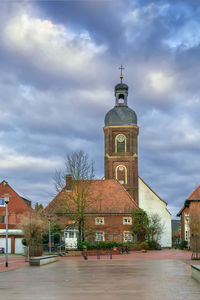 Low angle view of church against sky