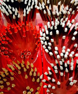 Full frame shot of red pattern