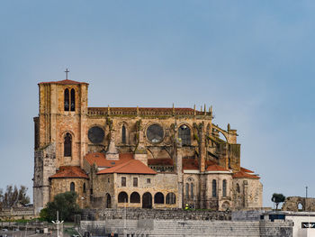 Stone church in the port of castro