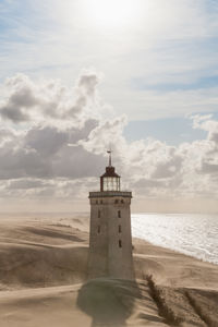 Clouds over rubjerg knude lighthouse
