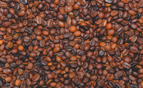 Full frame shot of coffee beans