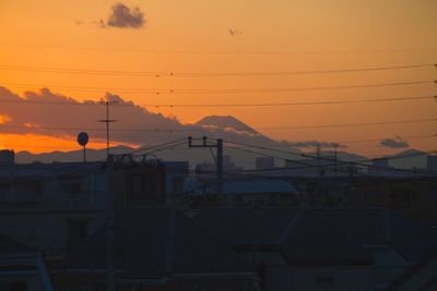 Scenic view of sky at sunset