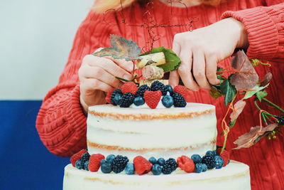 Full frame shot of cake