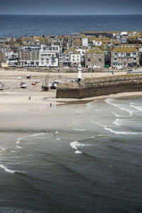 View of boats in sea