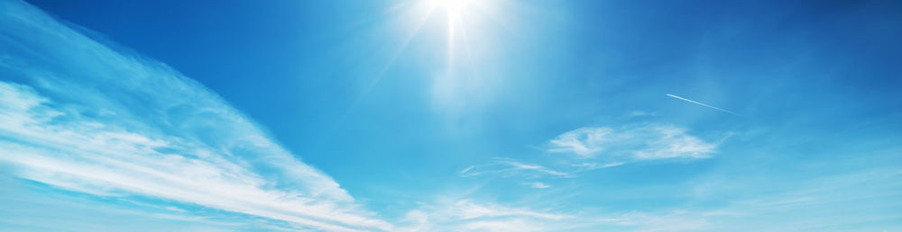 Low angle view of vapor trail in sky