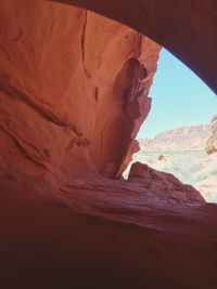 Rock formations in desert