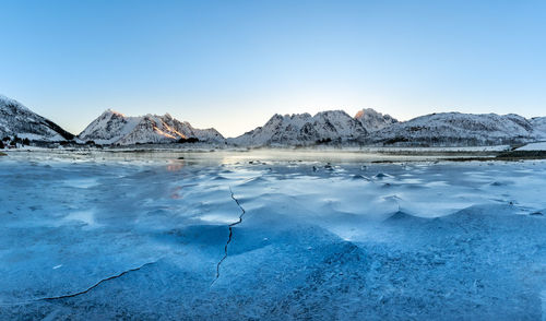 Ice crack ii lofoten norway