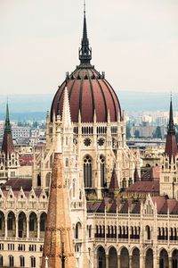 View of historic building against sky in city