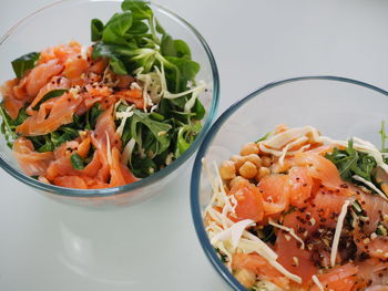 Close-up of salad served in bowl