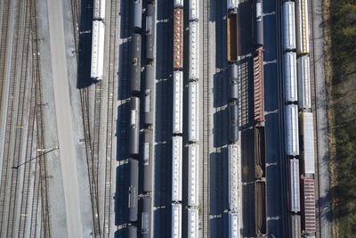 High angle view of factory