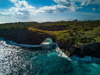 Scenic view of river against sky