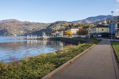  the beautiful walk along the lakefront of luino