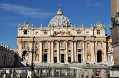 St peters basilica against sky in city