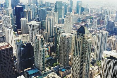 High angle view of cityscape