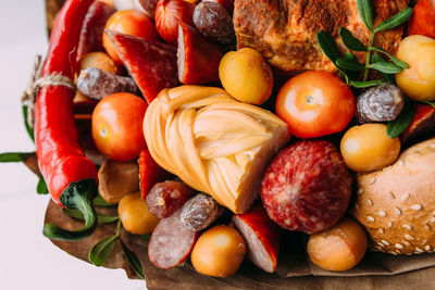 Close-up of vegetables on table