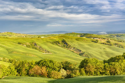 Rural landscape in a valley