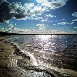 Scenic view of sea against sky