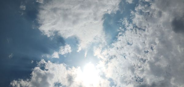 Low angle view of clouds in sky