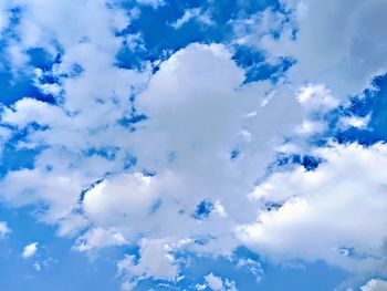 Low angle view of clouds in sky