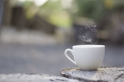 Close-up of coffee cup