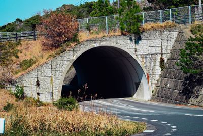 Bridge over road in city