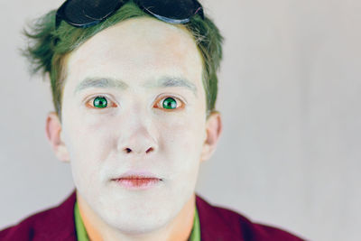 Close-up portrait of young man