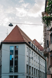 Low angle view of building against sky