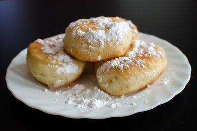 Close-up of dessert in plate