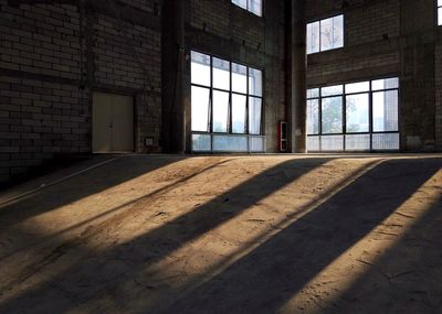 Interior of abandoned building