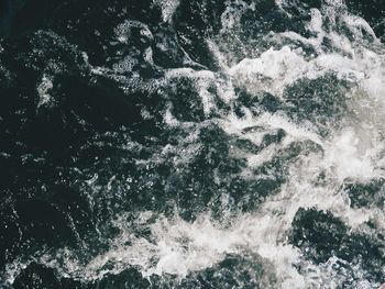 Full frame shot of sea waves splashing