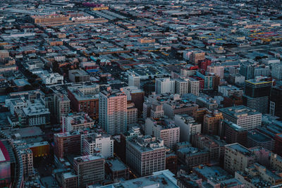 High angle view of cityscape