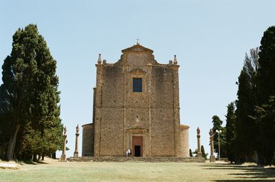 Historic building against clear sky