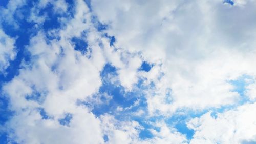 Low angle view of clouds in sky