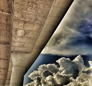 Low angle view of cloudy sky