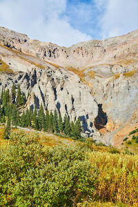 Scenic view of land against sky