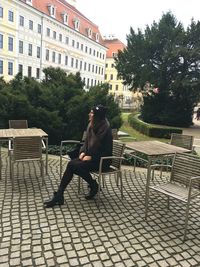 Man sitting on bench