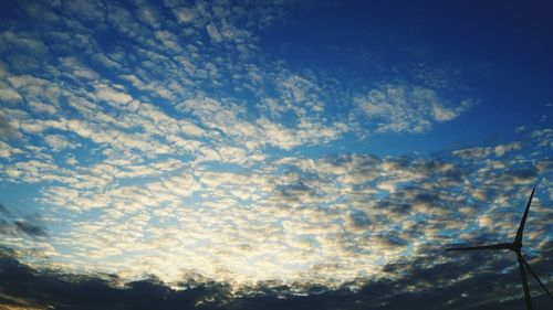 Low angle view of cloudy sky