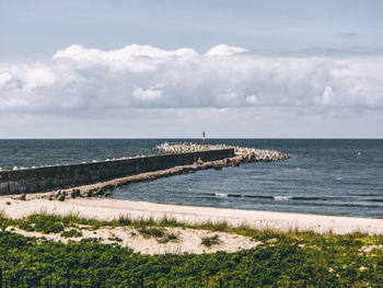 Scenic view of sea against sky