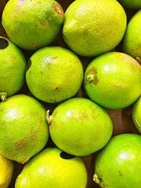 Full frame shot of oranges in market