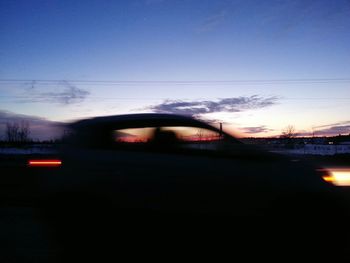 Cars on road at night