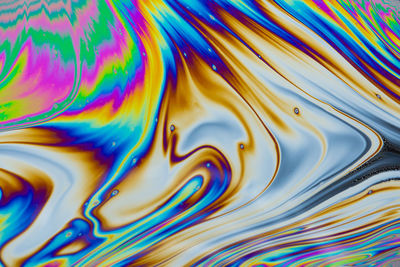 Full frame shot of multi colored water