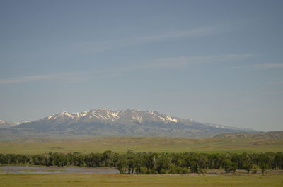 Scenic view of landscape against sky