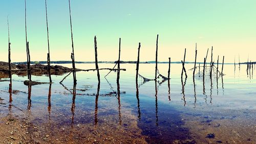 Scenic view of calm sea against sky