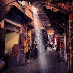 View of market stall