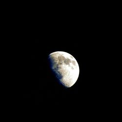 Low angle view of moon in sky
