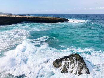 Scenic view of sea against sky