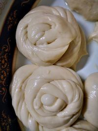 Close-up of bread in plate