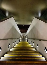 Low angle view of footbridge