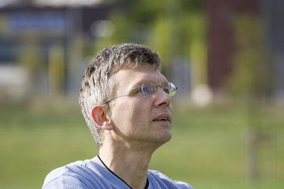 Close-up portrait of man